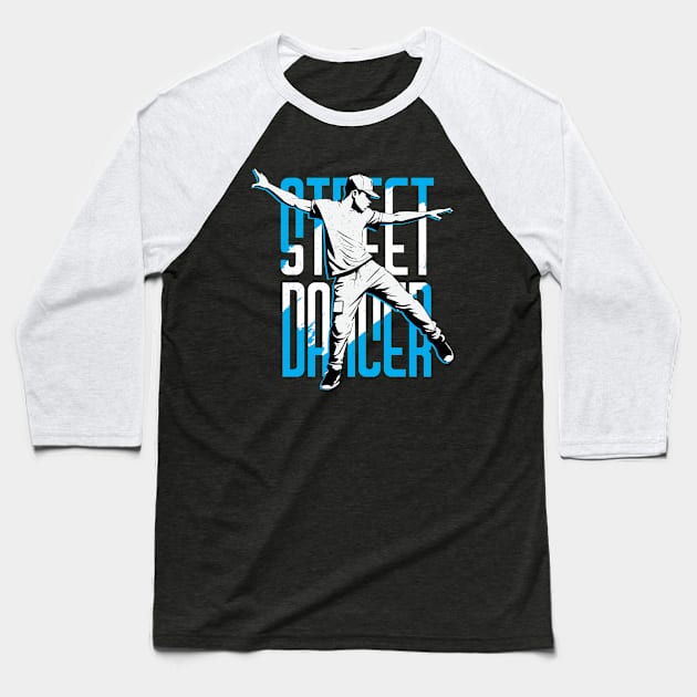 Street Dance Graffiti Baseball T-Shirt by GrafiqueDynasty